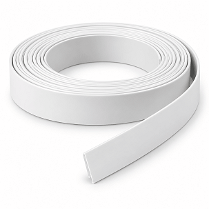 30 mm cover profile in white, in 6 m lengths