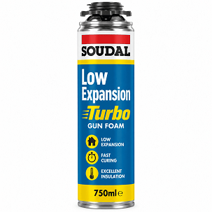 Soudal Low Expansion Turbo Gun Foam 750ml