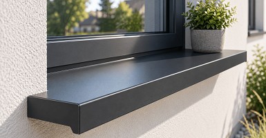 Szinterezett extrudált alu párkány