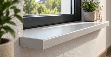 Extruded PVC windowsill